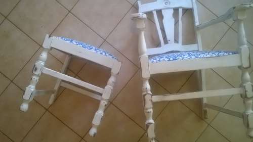 The NOT SO SHABBY CHAIR and matching STOOL